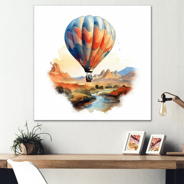 Hot Air Balloon dreamscape - Hot Air Balloon Canvas Wall Art